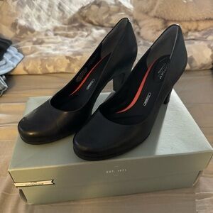 Rockport Black leather heel pumps